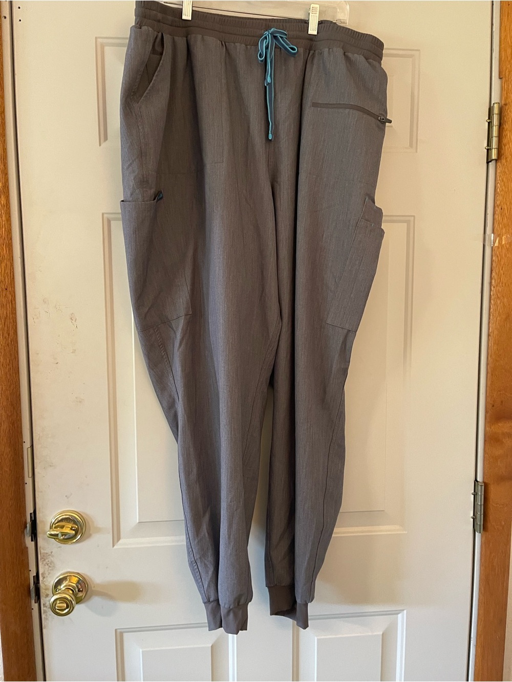 Dolan Scrubs Gray Pants Joggers Medical 3X Tall 11 Pocket Nursing